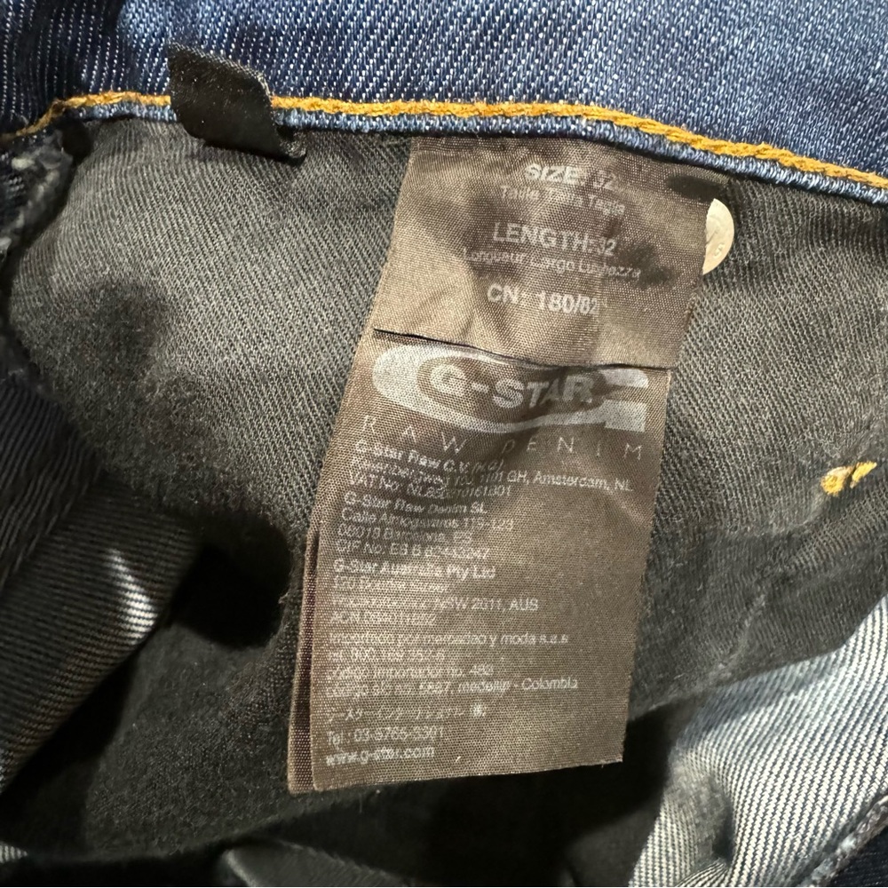 G-Star Originals RAW Denim Jeans Shorts Size 32 Distressed Shorts - Picture 13 of 14